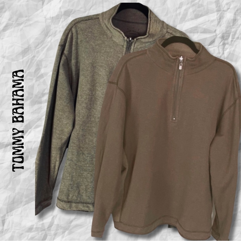 {Tommy Bahama} Reversible 3/4 Zip